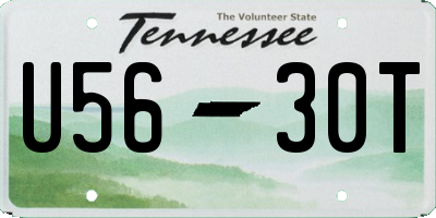 TN license plate U5630T