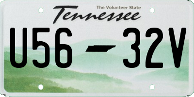 TN license plate U5632V