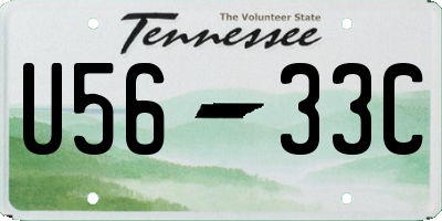 TN license plate U5633C