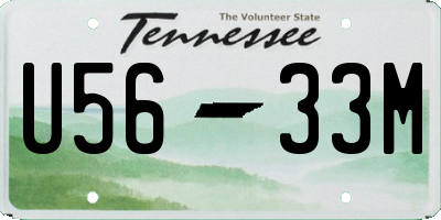 TN license plate U5633M