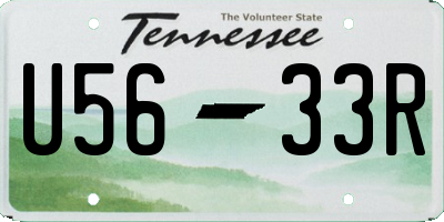 TN license plate U5633R