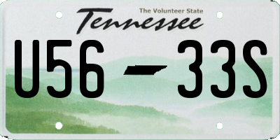 TN license plate U5633S