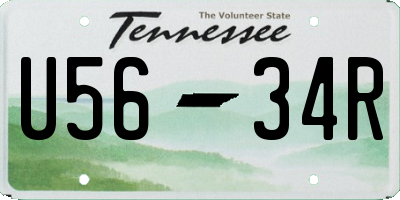 TN license plate U5634R