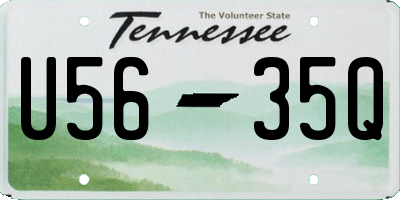 TN license plate U5635Q
