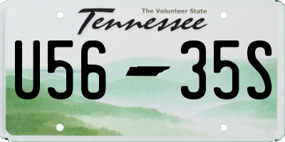 TN license plate U5635S