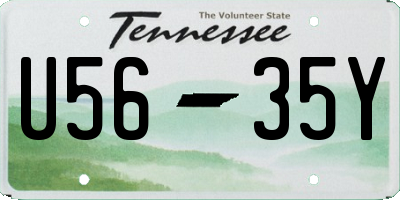 TN license plate U5635Y