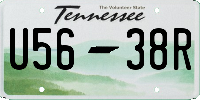 TN license plate U5638R