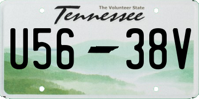 TN license plate U5638V