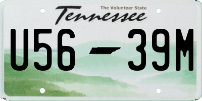 TN license plate U5639M