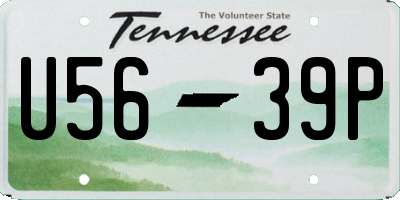 TN license plate U5639P