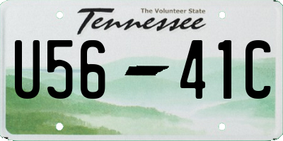 TN license plate U5641C
