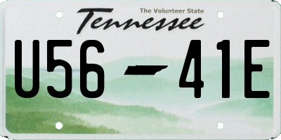 TN license plate U5641E