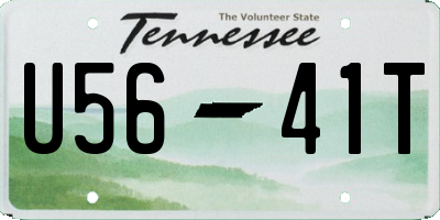 TN license plate U5641T