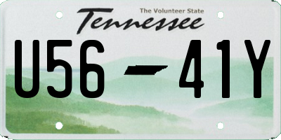 TN license plate U5641Y