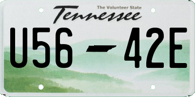 TN license plate U5642E