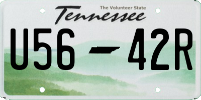 TN license plate U5642R