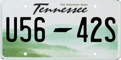 TN license plate U5642S