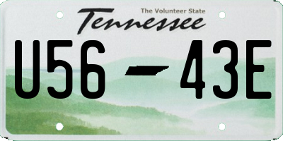TN license plate U5643E