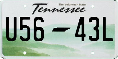 TN license plate U5643L
