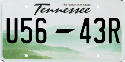 TN license plate U5643R