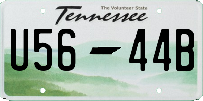 TN license plate U5644B