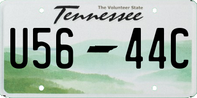 TN license plate U5644C