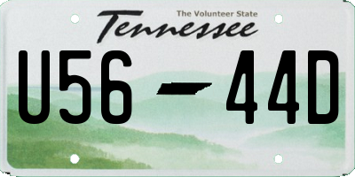 TN license plate U5644D