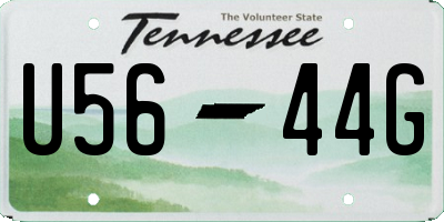 TN license plate U5644G