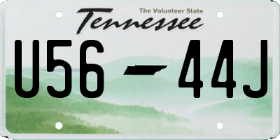 TN license plate U5644J