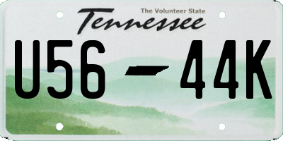 TN license plate U5644K