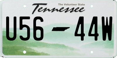 TN license plate U5644W