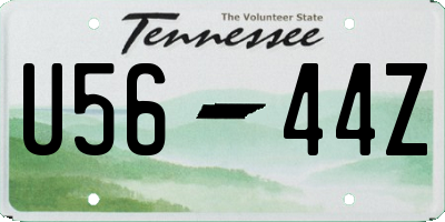 TN license plate U5644Z