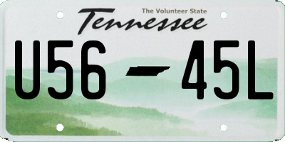 TN license plate U5645L