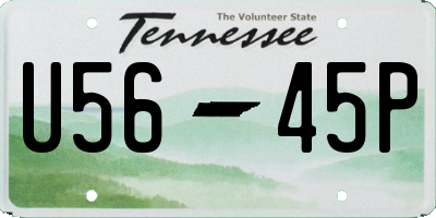 TN license plate U5645P