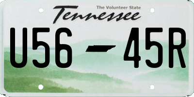 TN license plate U5645R