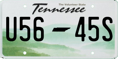 TN license plate U5645S