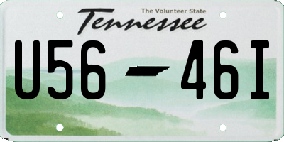 TN license plate U5646I