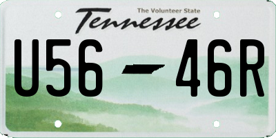 TN license plate U5646R
