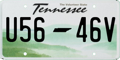 TN license plate U5646V