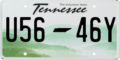 TN license plate U5646Y