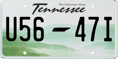 TN license plate U5647I