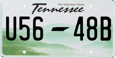 TN license plate U5648B