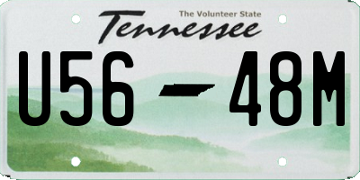 TN license plate U5648M