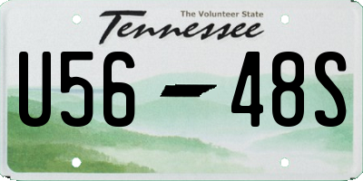 TN license plate U5648S