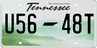 TN license plate U5648T