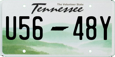 TN license plate U5648Y