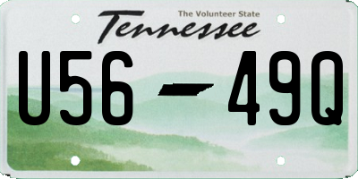 TN license plate U5649Q