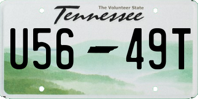 TN license plate U5649T