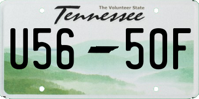 TN license plate U5650F