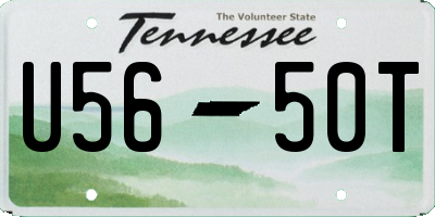 TN license plate U5650T